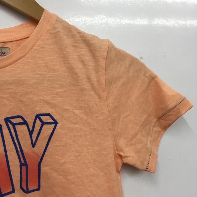 ザラ ZARA Tシャツ 半袖 4873 815 900 キッズ 122cm 7y ロゴ、文字 橙 / オレンジ / orange ボーイズ USED 古着 中古 10157268