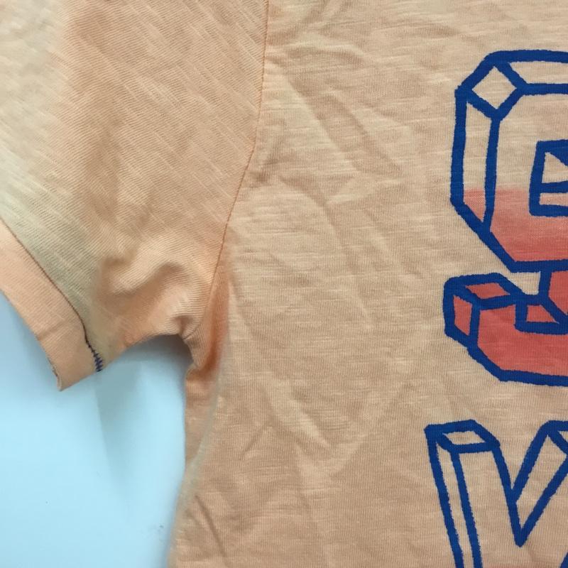 ザラ ZARA Tシャツ 半袖 4873 815 900 キッズ 122cm 7y ロゴ、文字 橙 / オレンジ / orange ボーイズ USED 古着 中古 10157268