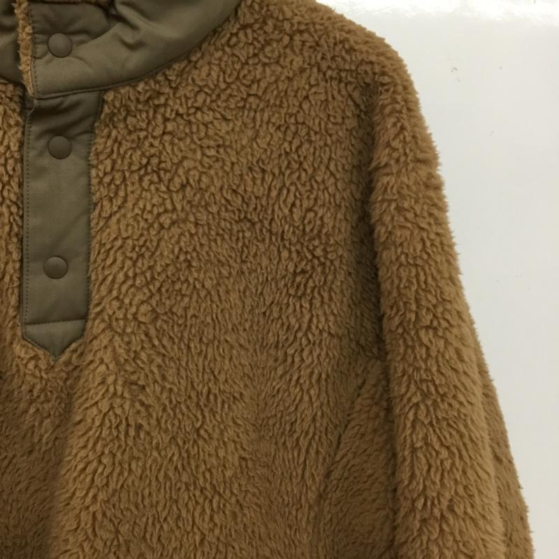ユニクロ UNIQLO ジャケット、上着 ジャケット、ブレザー 341-443221 フリース オーバーサイズ プルオーバー ホワイトマウンテニアリング M 無地 茶 / ブラウン / brown メンズ USED 古着 中古 10157269