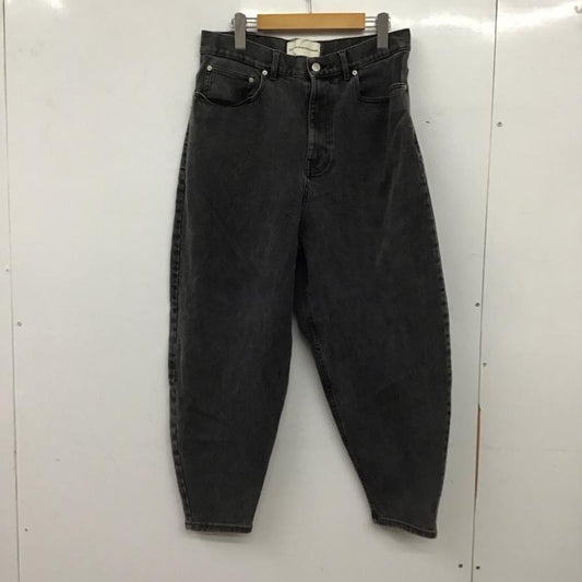 ジーユー GU パンツ デニム、ジーンズ 221-350453 ブラッシュドバルーンジーンズ L 無地 黒 / ブラック / black レディース USED 古着 中古 10157271