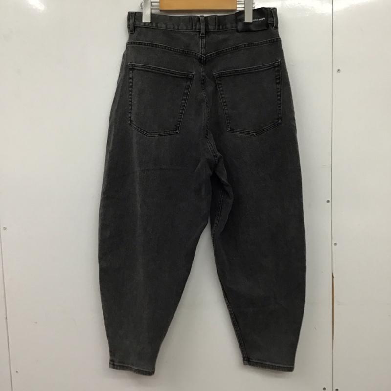 ジーユー GU パンツ デニム、ジーンズ 221-350453 ブラッシュドバルーンジーンズ L 無地 黒 / ブラック / black レディース USED 古着 中古 10157271