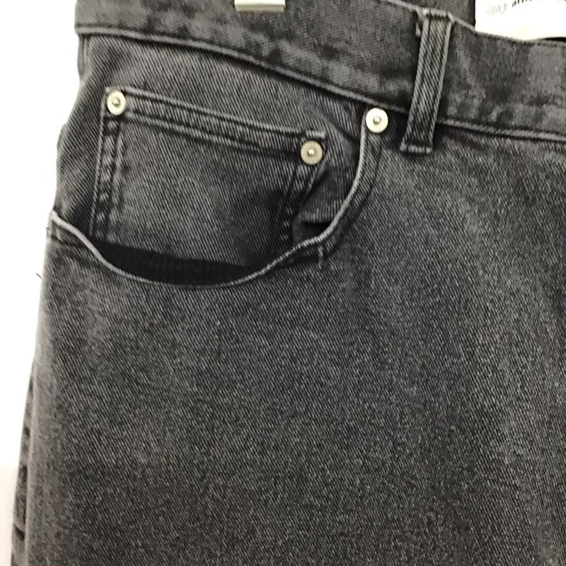 ジーユー GU パンツ デニム、ジーンズ 221-350453 ブラッシュドバルーンジーンズ L 無地 黒 / ブラック / black レディース USED 古着 中古 10157271