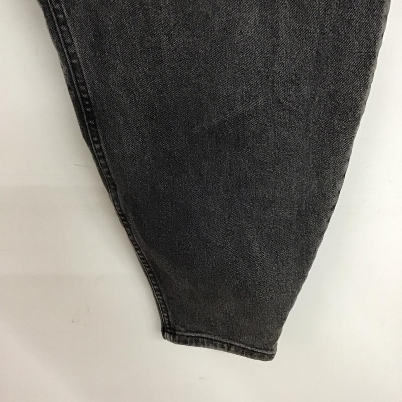 ジーユー GU パンツ デニム、ジーンズ 221-350453 ブラッシュドバルーンジーンズ L 無地 黒 / ブラック / black レディース USED 古着 中古 10157271