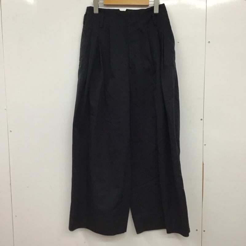 ジーユー GU パンツ ワークパンツ、ペインターパンツ 221-346509 タックワイドパンツ beautiful people M 無地 黒 / ブラック / black レディース USED 古着 中古 10157272