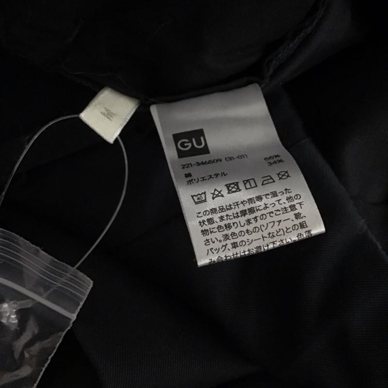 ジーユー GU パンツ ワークパンツ、ペインターパンツ 221-346509 タックワイドパンツ beautiful people M 無地 黒 / ブラック / black レディース USED 古着 中古 10157272