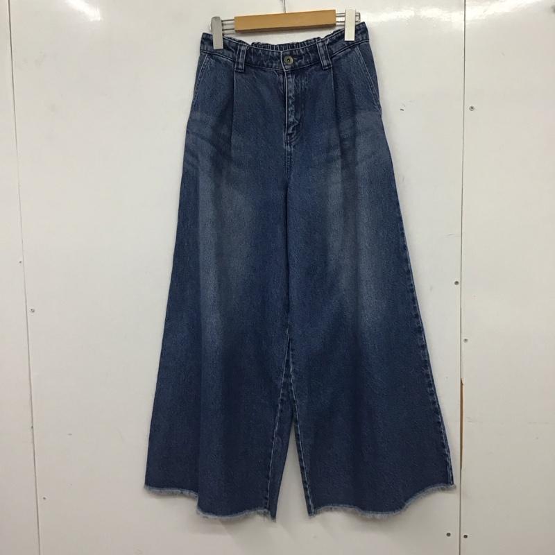 ジーナシス JEANASIS パンツ デニム、ジーンズ JS050128AD アソートバギーパンツ ワイドレッグデニムパンツ FREE 無地 水色 / ライトブルー / レディース USED 古着 中古 10157274