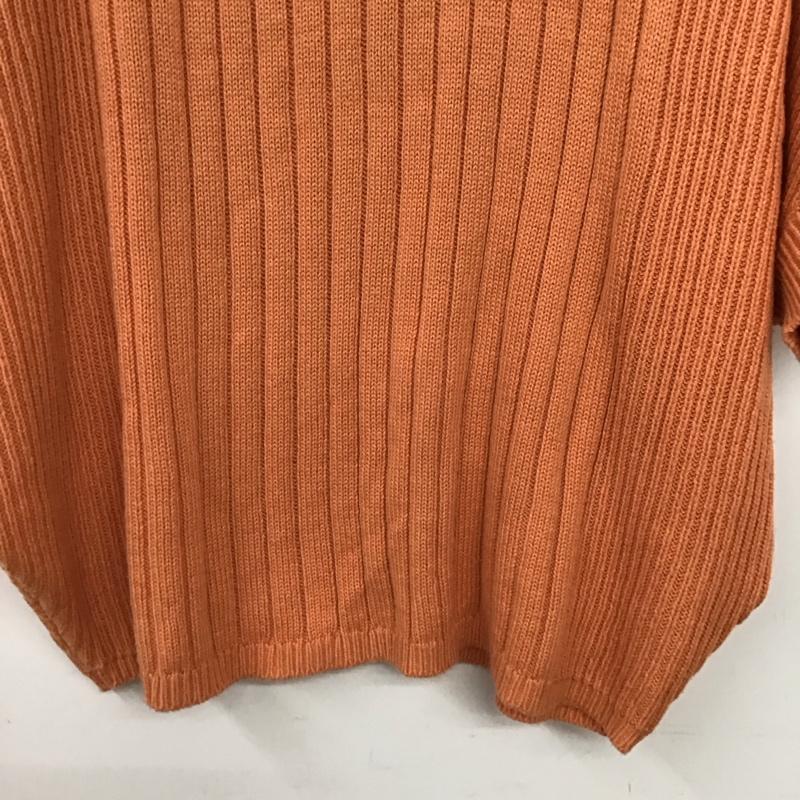 アズールバイマウジー AZUL BY MOUSSY ニット、セーター 半袖 250ESS70-063C 2WAY LACE-UP LOOSE KNIT S 無地 橙 / オレンジ / orange レディース USED 古着 中古 10157276