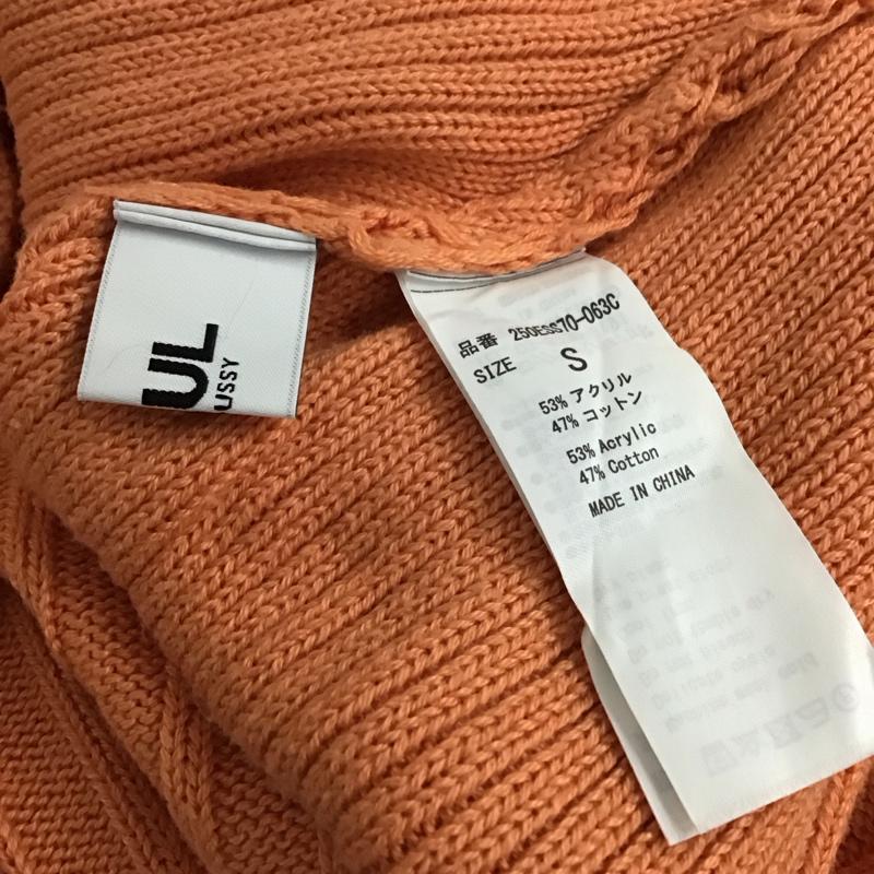アズールバイマウジー AZUL BY MOUSSY ニット、セーター 半袖 250ESS70-063C 2WAY LACE-UP LOOSE KNIT S 無地 橙 / オレンジ / orange レディース USED 古着 中古 10157276