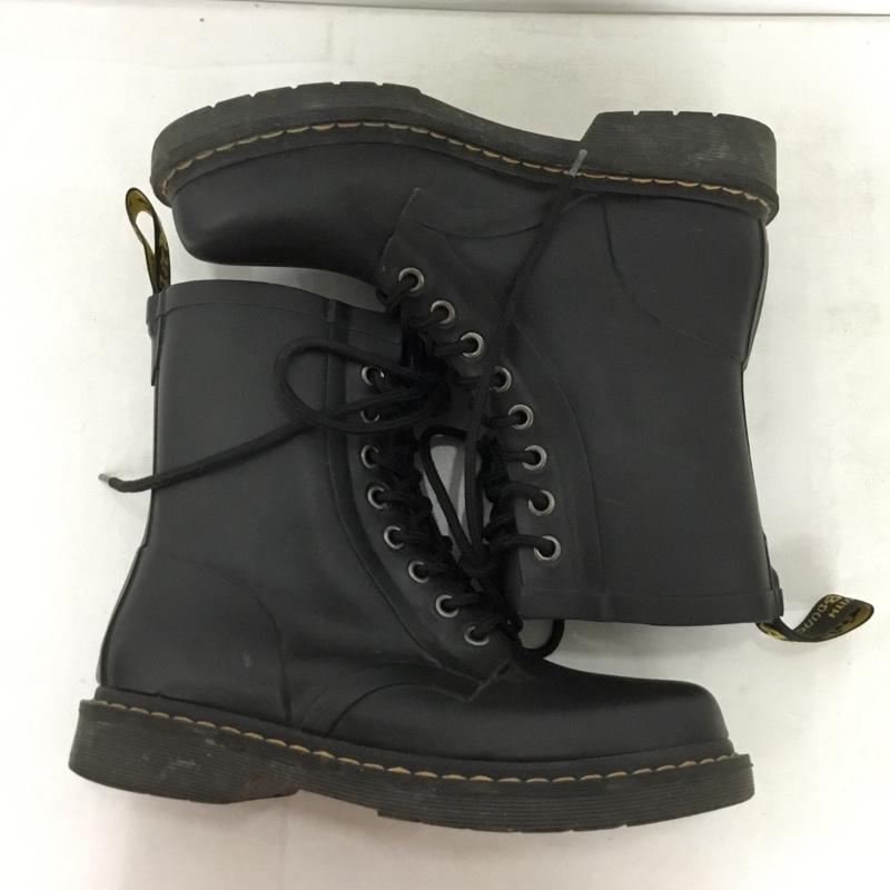 ドクターマーチン Dr.Martens ブーツ 一般 8ホール UK6 US：8 無地 黒 / ブラック / black レディース USED 古着 中古 10157279