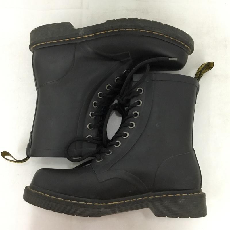 ドクターマーチン Dr.Martens ブーツ 一般 8ホール UK6 US：8 無地 黒 / ブラック / black レディース USED 古着 中古 10157279