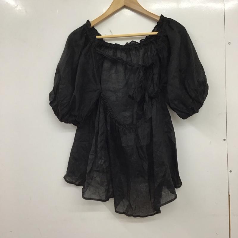 フリークスストア FREAK S STORE カットソー 半袖 FREE 無地 黒 / ブラック / black レディース USED 古着 中古 10157283