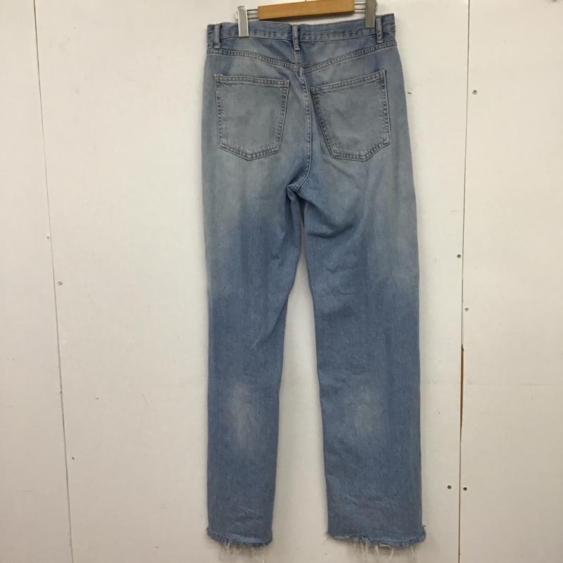 ザラ ZARA パンツ デニム、ジーンズ 40 無地 水色 / ライトブルー / レディース USED 古着 中古 10157285