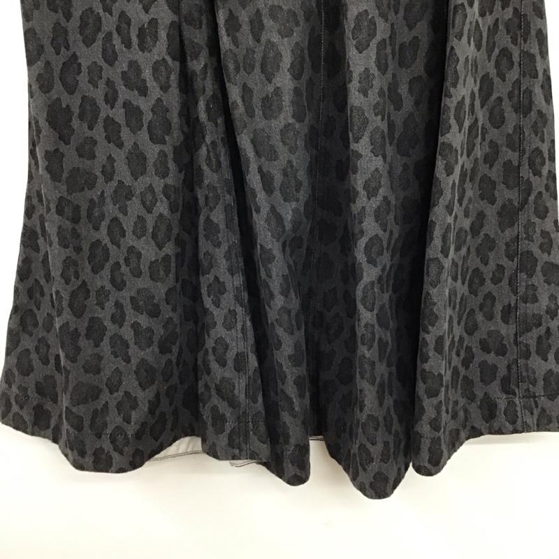ニコアンド niko and... スカート ロングスカート L 総柄 黒 / ブラック / black レディース USED 古着 中古 10157286