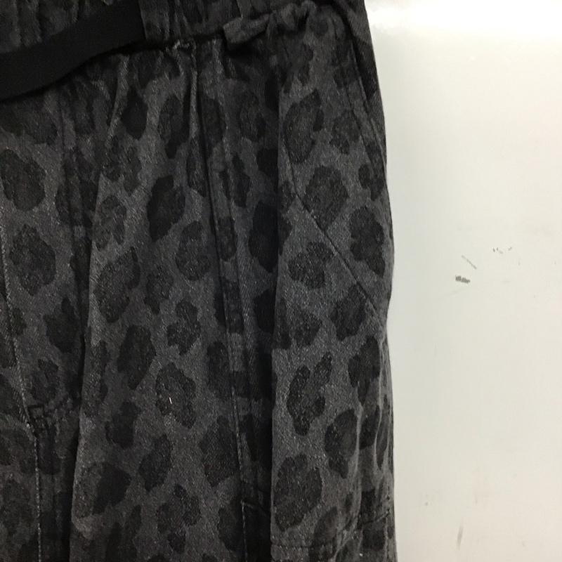 ニコアンド niko and... スカート ロングスカート L 総柄 黒 / ブラック / black レディース USED 古着 中古 10157286
