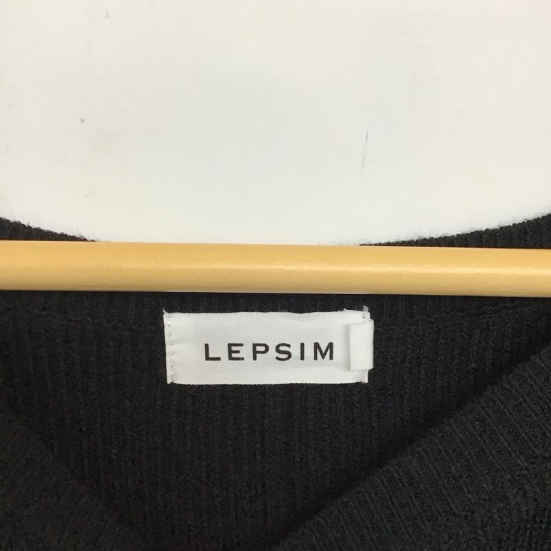 レプシィム LEPSIM カットソー 半袖 FREE 無地 黒 / ブラック / black レディース USED 古着 中古 10157289