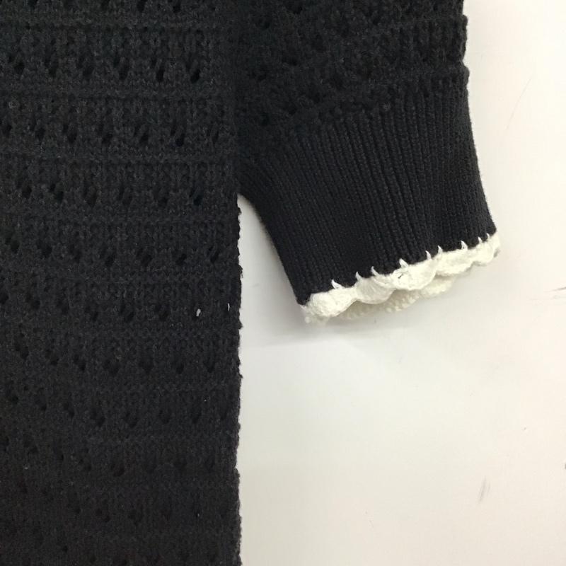 ザラ ZARA カットソー 半袖 M 無地 黒 / ブラック / black レディース USED 古着 中古 10157290