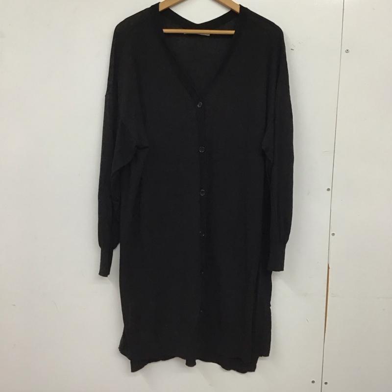 ルカ/レディラックルカ LUCA/LADY LUCK LUCA カーディガン 長袖 無地 黒 / ブラック / black レディース USED 古着 中古 10157292