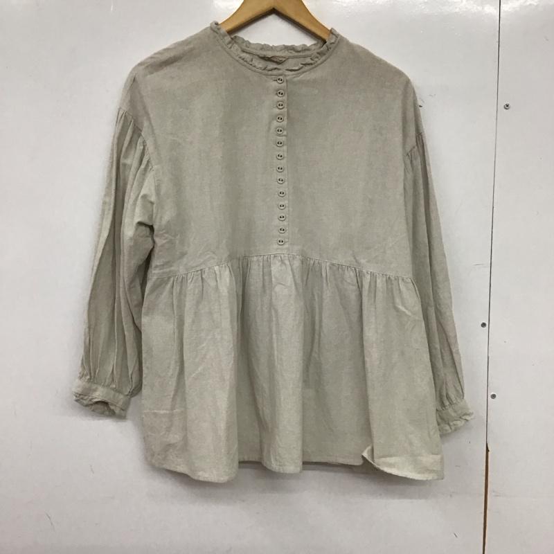 サマンサモスモス Samansa Mos2 シャツ、ブラウス 長袖 FREE 無地 ベージュ / ベージュ / beige レディース USED 古着 中古 10157293