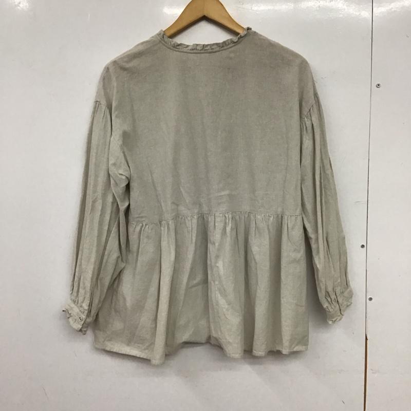 サマンサモスモス Samansa Mos2 シャツ、ブラウス 長袖 FREE 無地 ベージュ / ベージュ / beige レディース USED 古着 中古 10157293