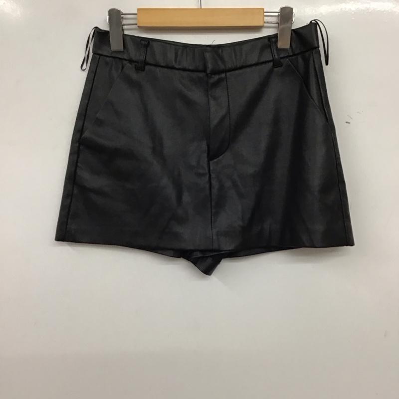 ザラ ZARA パンツ ショートパンツ M 無地 黒 / ブラック / black レディース USED 古着 中古 10157297