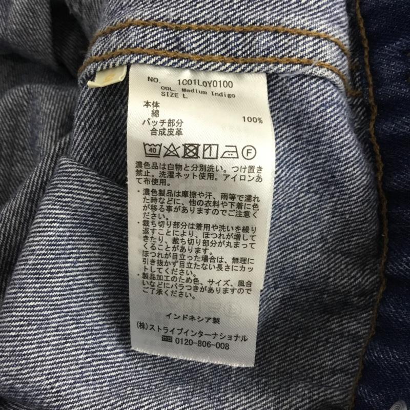 アースミュージックアンドエコロジー earth music&ecology ジャケット、上着 ジャケット、ブレザー 1C01L0Y0100 COTTON USAデニムGジャン ノーカラー L 無地 青 / ブルー / blue レディース USED 古着 中古 10157304