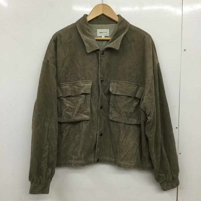エマクローズ EMMA CLOTHES ジャケット、上着 ジャケット、ブレザー コーデュロイ M 無地 カーキ / カーキ / khaki メンズ USED 古着 中古 10157309