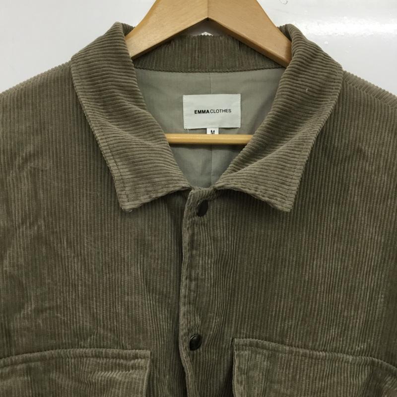 エマクローズ EMMA CLOTHES ジャケット、上着 ジャケット、ブレザー コーデュロイ M 無地 カーキ / カーキ / khaki メンズ USED 古着 中古 10157309