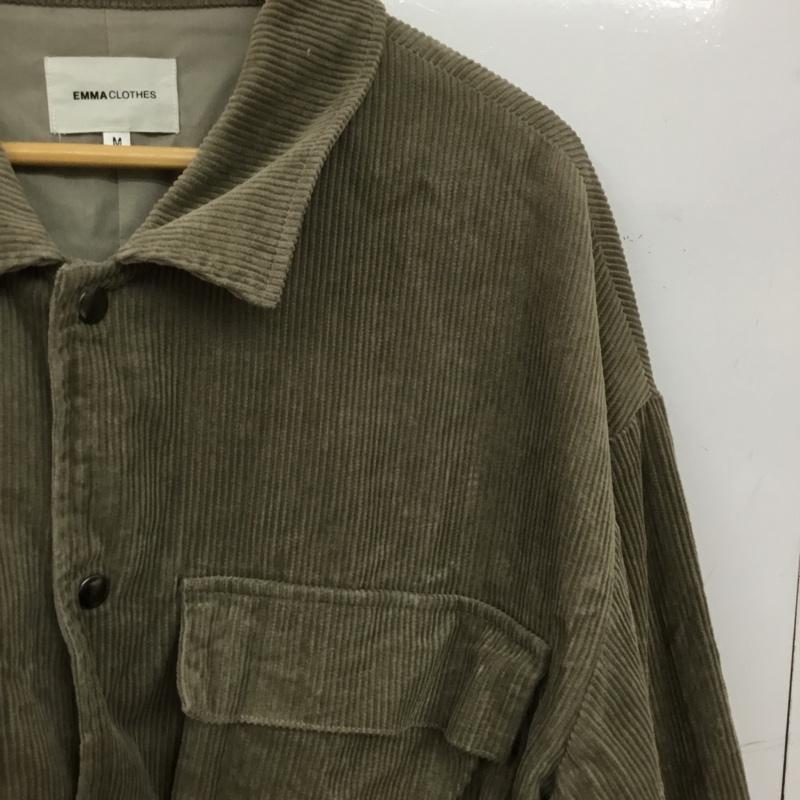 エマクローズ EMMA CLOTHES ジャケット、上着 ジャケット、ブレザー コーデュロイ M 無地 カーキ / カーキ / khaki メンズ USED 古着 中古 10157309