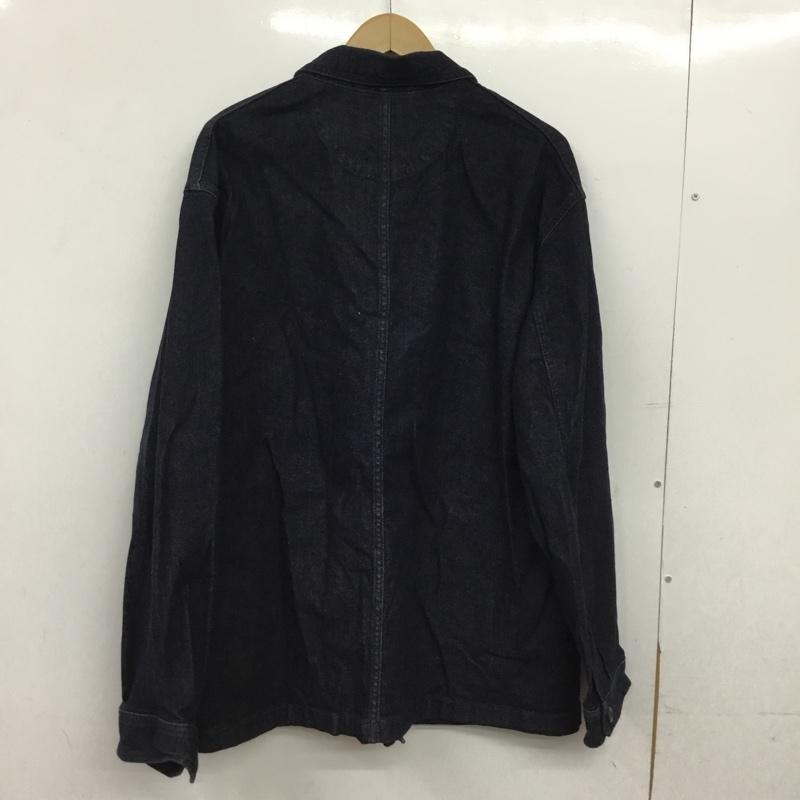 ユニクロ UNIQLO ジャケット、上着 ジャケット、ブレザー 311-446919 デニムワークジャケット XL 無地 インディゴ / インディゴ / Indigo メンズ USED 古着 中古 10157310