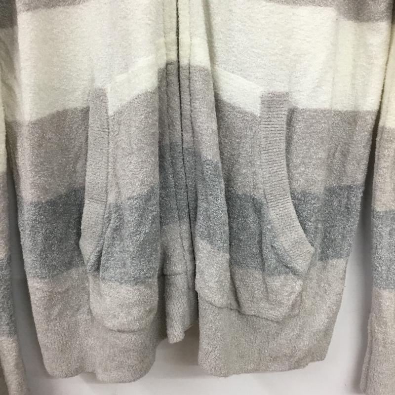 ジェラートピケオム GELATO PIQUE HOMME パーカー 長袖 PMNT192903 ジップアップ L ボーダー柄 灰 / グレー / gray X 青 / ブルー / blue X 白 / ホワイト / white メンズ USED 古着 中古 10157315