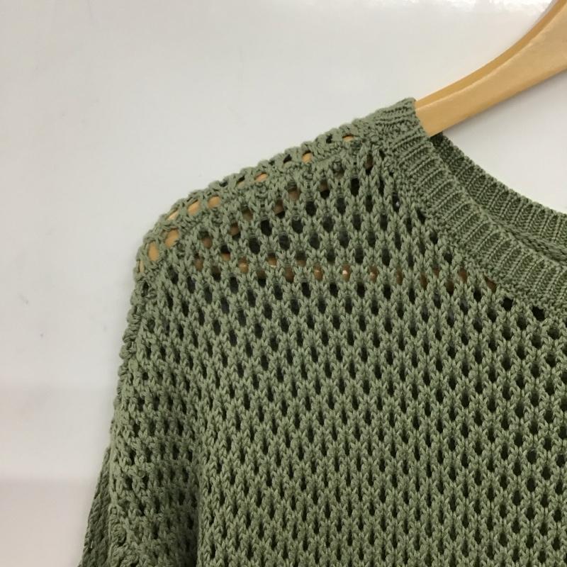 ローリーズファーム LOWRYS FARM ニット、セーター 長袖 FREE 無地 薄緑 / ライトグリーン / レディース USED 古着 中古 10157316