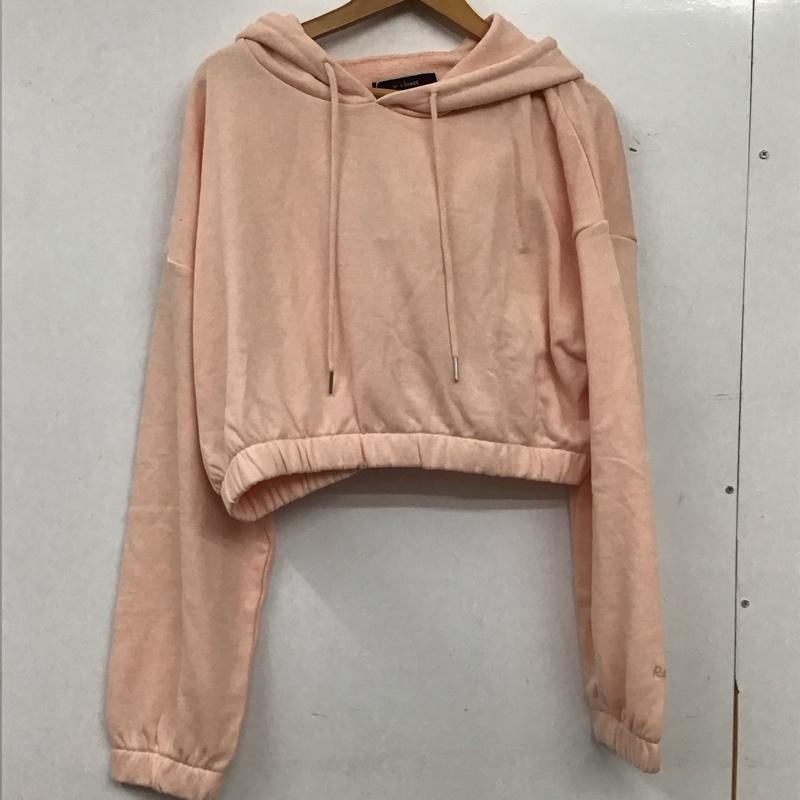 ダブルクローゼット w closet パーカー 長袖 FREE 無地 桃 / ピンク / pink レディース USED 古着 中古 10157317