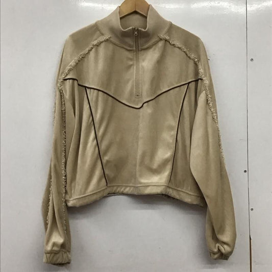 ページボーイ PAGEBOY トレーナー 長袖 FREE 無地 ベージュ / ベージュ / beige レディース USED 古着 中古 10157320