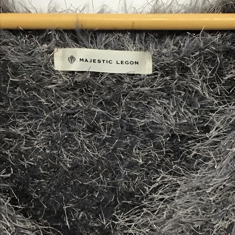 マジェスティックレゴン MAJESTIC LEGON カーディガン 長袖 M 無地 灰 / グレー / gray レディース USED 古着 中古 10157323