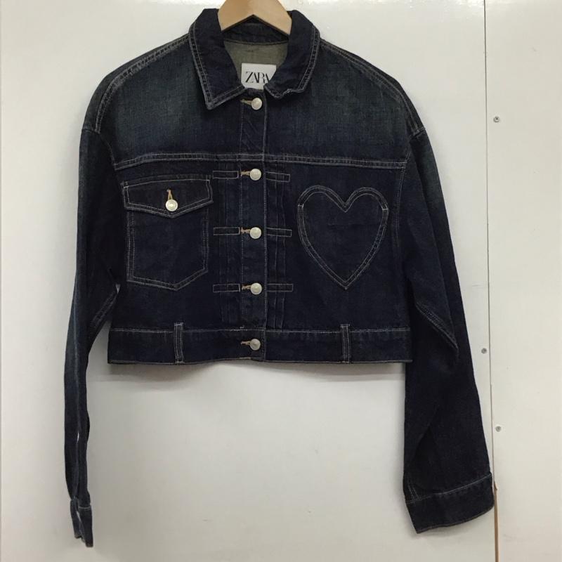 ザラ ZARA ジャケット、上着 ジャケット、ブレザー デニムジャケット Gジャン S 無地 インディゴ / インディゴ / Indigo レディース USED 古着 中古 10157324