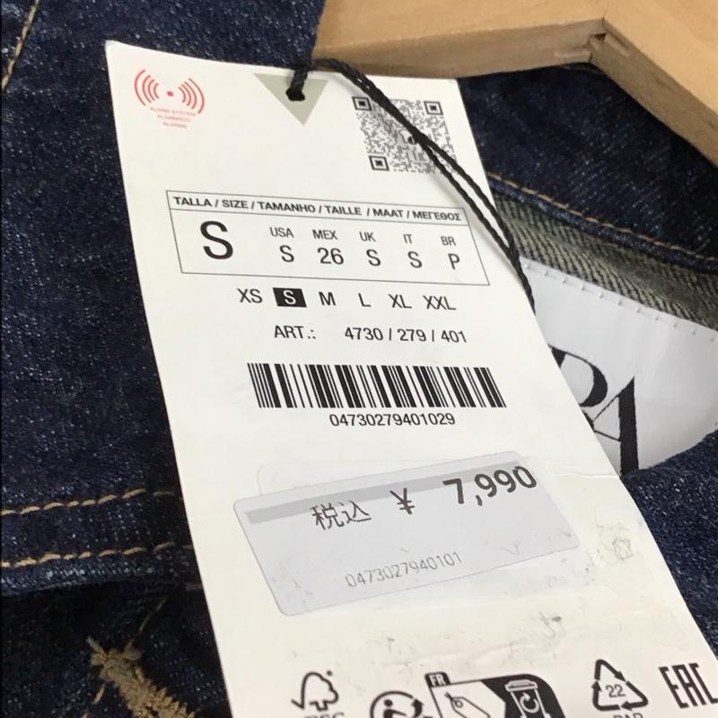 ザラ ZARA ジャケット、上着 ジャケット、ブレザー デニムジャケット Gジャン S 無地 インディゴ / インディゴ / Indigo レディース USED 古着 中古 10157324