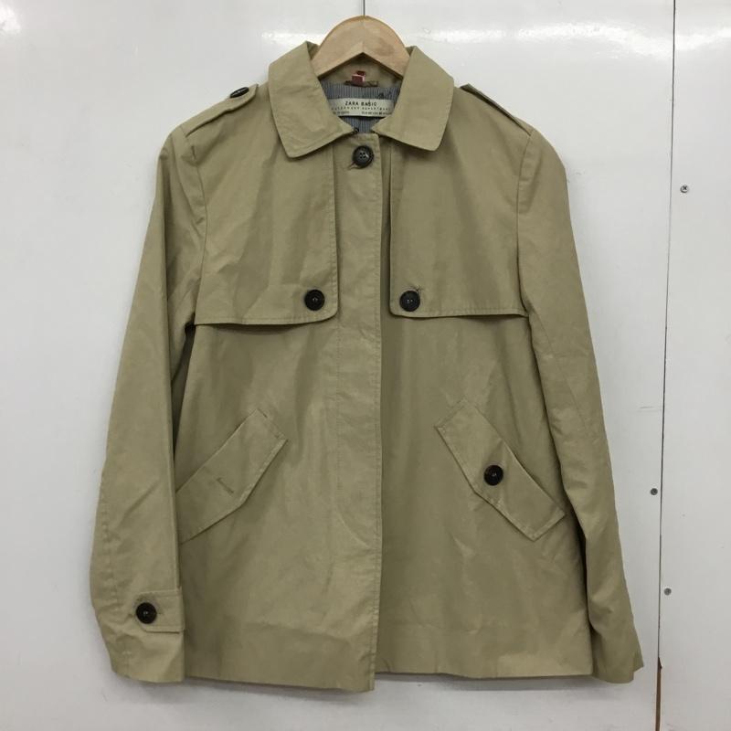 ザラベーシック ZARA BASIC コート トレンチコート 3046 026 806 ミドル丈 ショート丈 XS 無地 ベージュ / ベージュ / beige レディース USED 古着 中古 10157325