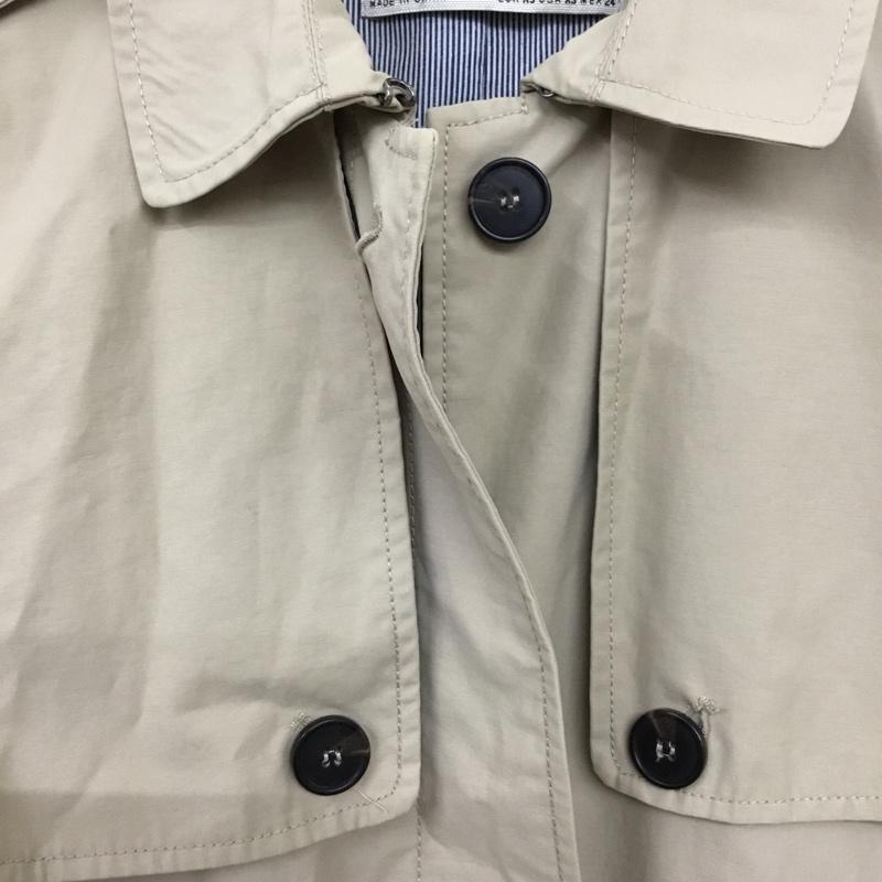 ザラベーシック ZARA BASIC コート トレンチコート 3046 026 806 ミドル丈 ショート丈 XS 無地 ベージュ / ベージュ / beige レディース USED 古着 中古 10157325