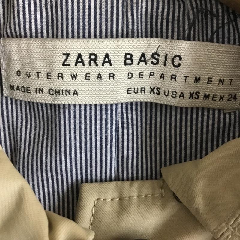 ザラベーシック ZARA BASIC コート トレンチコート 3046 026 806 ミドル丈 ショート丈 XS 無地 ベージュ / ベージュ / beige レディース USED 古着 中古 10157325