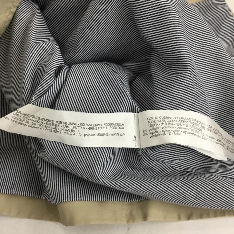 ザラベーシック ZARA BASIC コート トレンチコート 3046 026 806 ミドル丈 ショート丈 XS 無地 ベージュ / ベージュ / beige レディース USED 古着 中古 10157325
