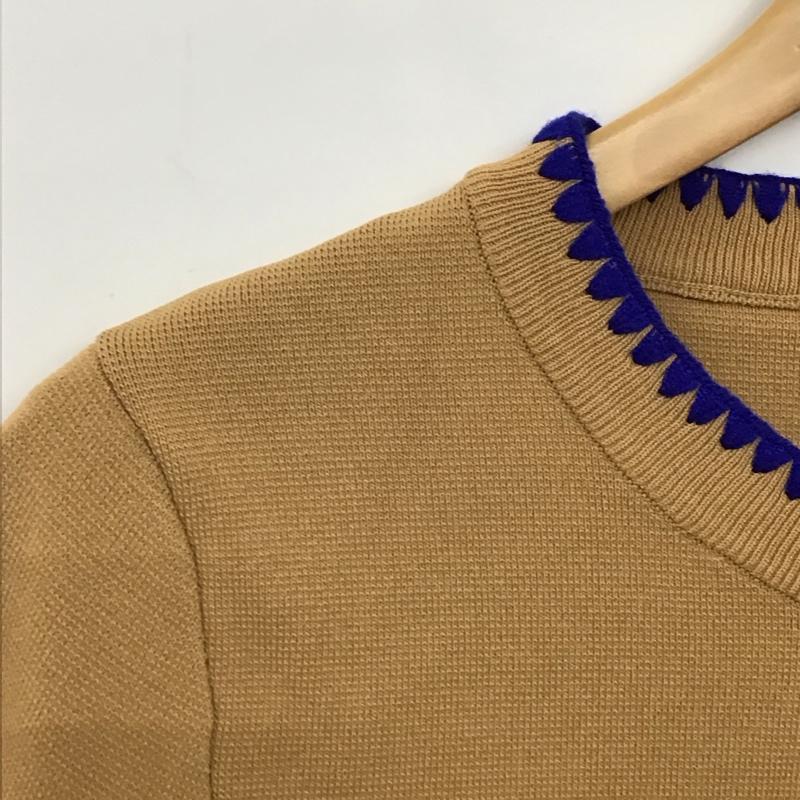 ザラ ZARA カーディガン 長袖 M 無地 茶 / ブラウン / brown レディース USED 古着 中古 10157326