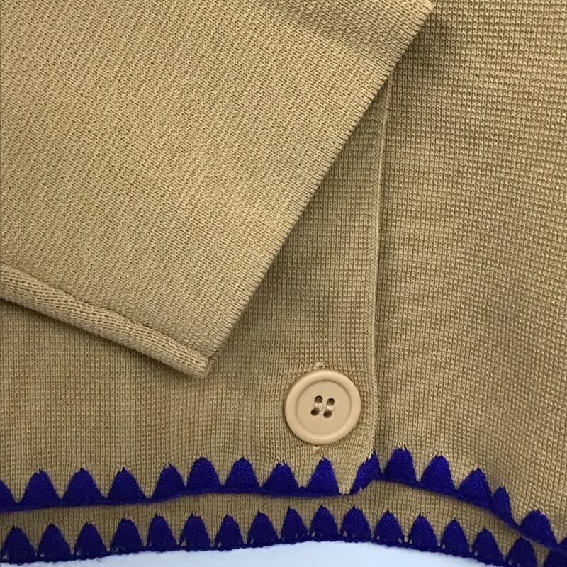 ザラ ZARA カーディガン 長袖 M 無地 茶 / ブラウン / brown レディース USED 古着 中古 10157326