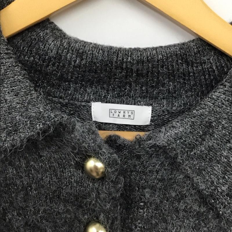 ローリーズファーム LOWRYS FARM ニット、セーター 長袖 FREE 無地 灰 / グレー / gray レディース USED 古着 中古 10157327