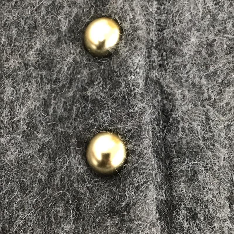 ローリーズファーム LOWRYS FARM ニット、セーター 長袖 FREE 無地 灰 / グレー / gray レディース USED 古着 中古 10157327