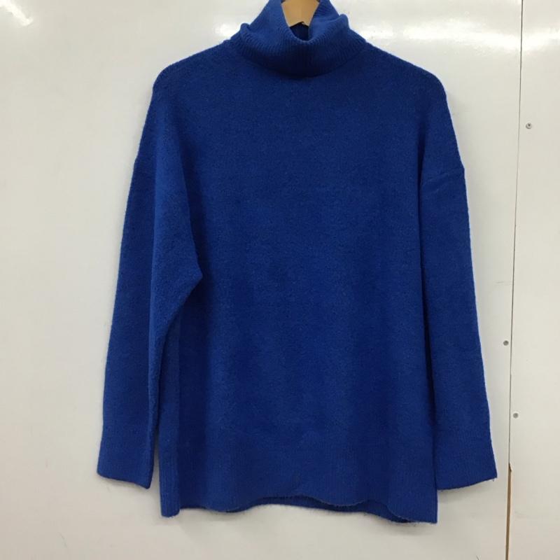ザラ ZARA ニット、セーター 長袖 S 無地 青 / ブルー / blue レディース USED 古着 中古 10157331