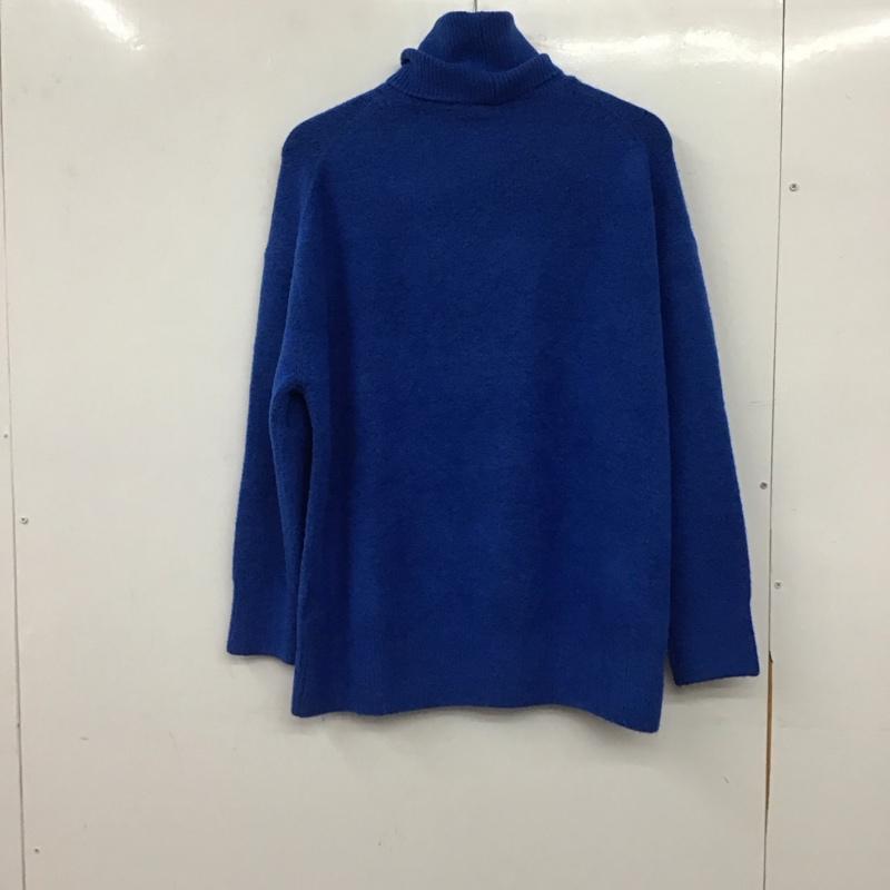 ザラ ZARA ニット、セーター 長袖 S 無地 青 / ブルー / blue レディース USED 古着 中古 10157331