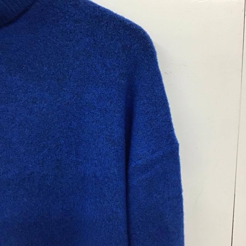 ザラ ZARA ニット、セーター 長袖 S 無地 青 / ブルー / blue レディース USED 古着 中古 10157331
