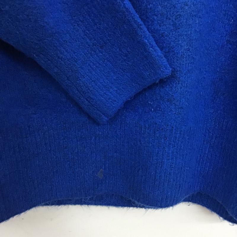 ザラ ZARA ニット、セーター 長袖 S 無地 青 / ブルー / blue レディース USED 古着 中古 10157331