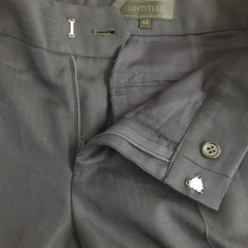 アンタイトル UNTITLED スーツ パンツスーツ セットアップ 42  紺 / ネイビー / navy レディース USED 古着 中古 10157336