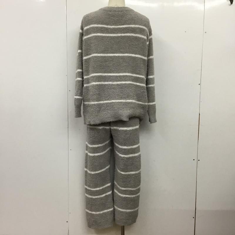 ジェラートピケオム GELATO PIQUE HOMME ウェア ウェア PMNT225162 ルームウェア Vネックカーディガン ルームパンツ 靴下 ソックス ONE SIZE ボーダー柄 灰 / グレー / gray X 白 / ホワイト / white メンズ USED 古着 中古 10157339